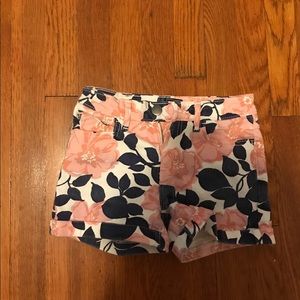 Gap Kids floral denim shorts